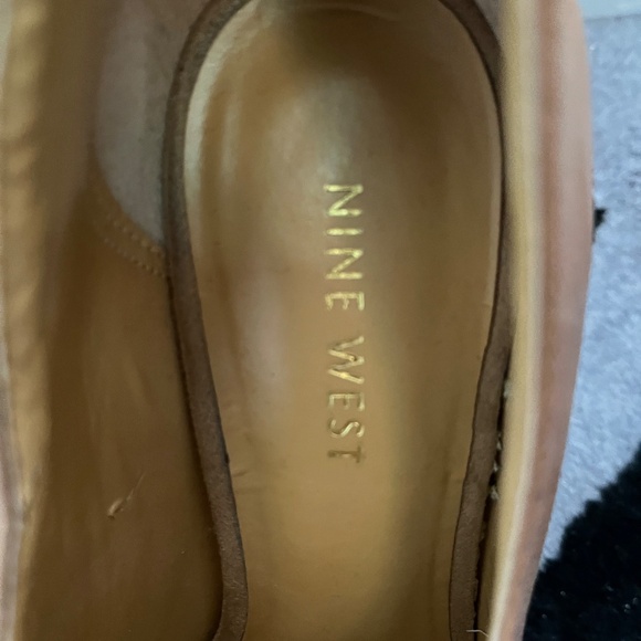 Nine West Caramel high heels booties-5” heel - Picture 3 of 5